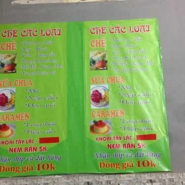 Thực đơn- Ăn vặt Chè Thắng