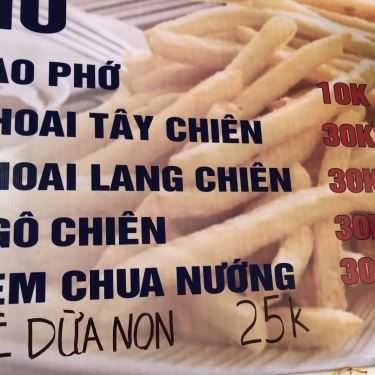 Thực đơn- Chè Thị Mỡ - Chè & Ăn Vặt Các Loại