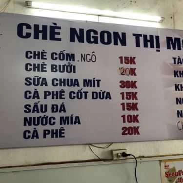 Thực đơn- Chè Thị Mỡ - Chè & Ăn Vặt Các Loại