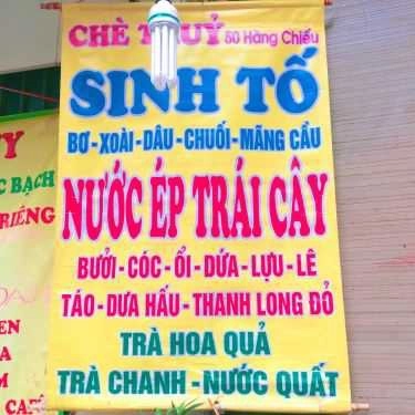 Thực đơn- Ăn vặt Chè Thủy - Hàng Chiếu