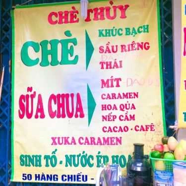 Thực đơn- Ăn vặt Chè Thủy - Hàng Chiếu