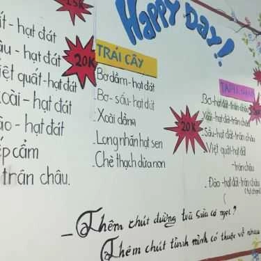 Thực đơn- Ăn vặt Happy Day - Chè & Trà Sữa Tự Chọn