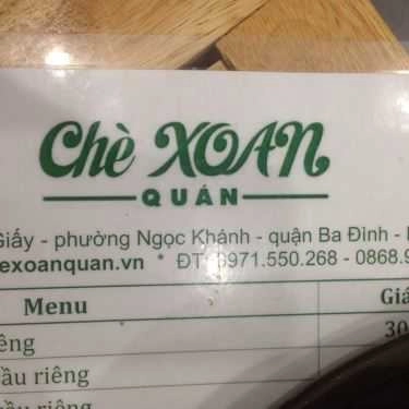 Tổng hợp- Ăn vặt Chè Xoan - Cầu Giấy