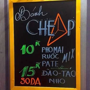 Thực đơn- Cheap Bakery - Các Món Ăn Vặt