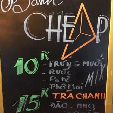 Thực đơn- Cheap Bakery - Các Món Ăn Vặt