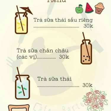 Thực đơn- Bartender Cafe