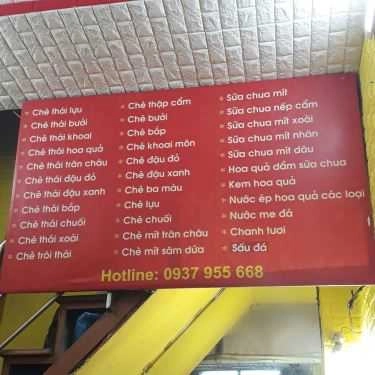 Thực đơn- Cafe Chè Thái Lan - 75 Đội Cấn