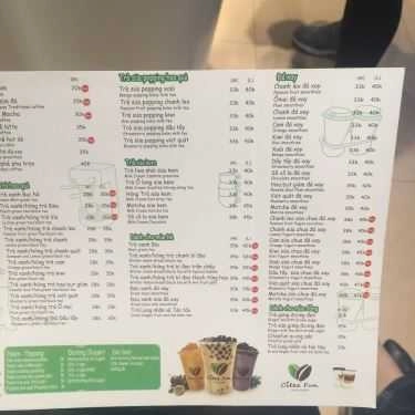Thực đơn- Citea Fun Tea & Coffee - Đào Duy Từ