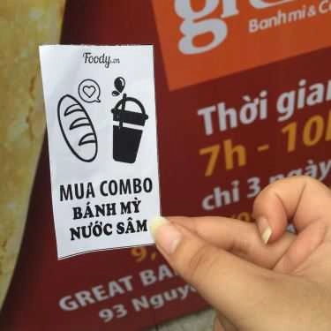 Tổng hợp- Great - Bánh Mì & Cafe - Nguyễn Hữu Huân