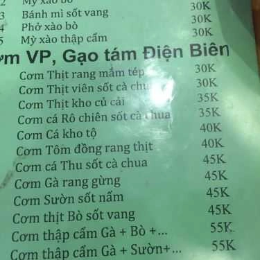 Thực đơn- Hà Coffee - Trần Thái Tông
