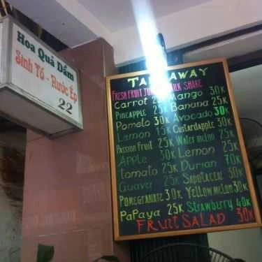 Thực đơn- Ăn vặt Hoa Quả Dầm - Mã Mây