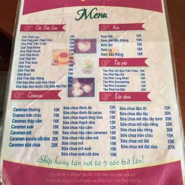 Thực đơn- Ăn vặt Bi & Bo - Kem Xôi & Chè Thái