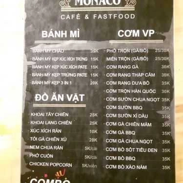 Tổng hợp- Monaco Cafe & Fastfood