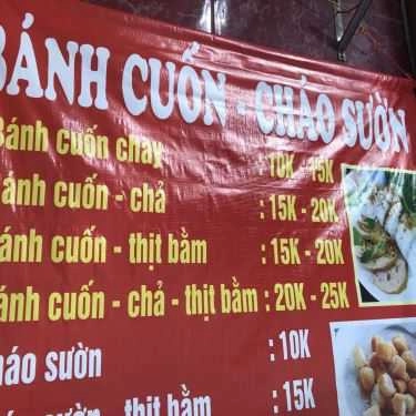Thực đơn- Ăn vặt Quang Minh - Bánh Cuốn, Cháo Sườn & Cơm Tự Chọn