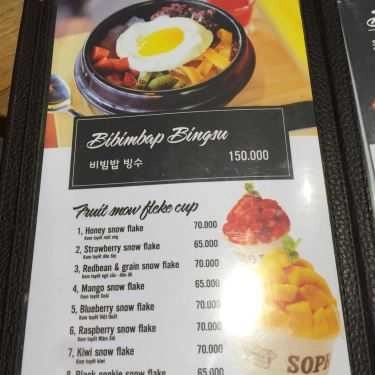Thực đơn- Cafe Sopresso - Fresh Fruit & Milk Soft Ice Cream
