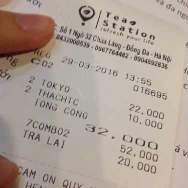 Tổng hợp- Cafe Tea Station - Trà Sữa Thạch Phô Mai