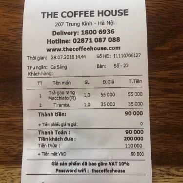 Tổng hợp- The Coffee House - Trung Kính