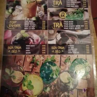Thực đơn- The Top Coffee & Tea - Trần Quang Khải