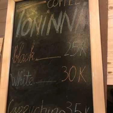 Thực đơn- Toninni Coffee