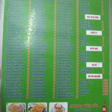 Thực đơn- Cafe Trà Sữa Tin Tin