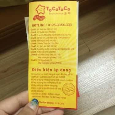 Tổng hợp- Cafe Trà Sữa Tocotoco - Hàng Bài