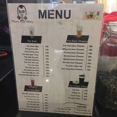 Thực đơn- Cafe Chen San Ding