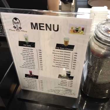 Thực đơn- Cafe Chen San Ding