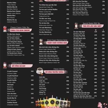 Thực đơn- Chiko Tea & Coffee