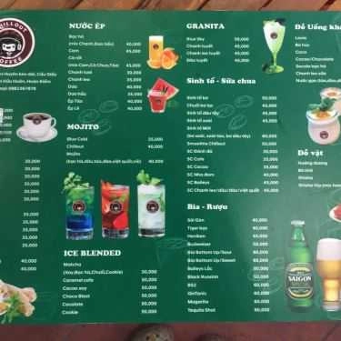 Thực đơn- Chillout Coffee - Nguyễn Hữu Huân