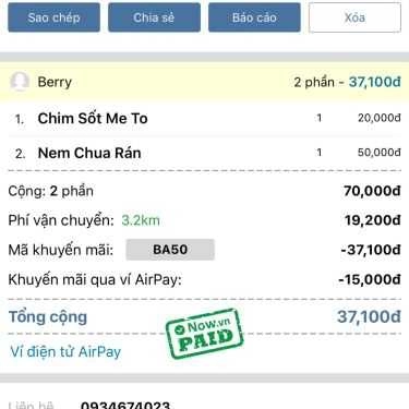 Thực đơn- Ăn vặt Chim Quay & Chim Sốt Me - Phạm Ngọc Thạch