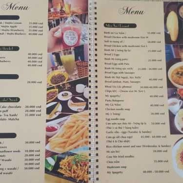 Thực đơn- Chim Xanh Cafe