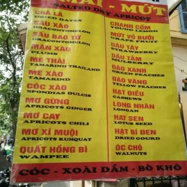 Thực đơn- Cafe Chíp Mập - Nước Ép Hoa Quả