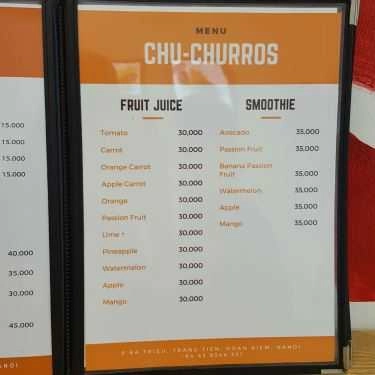 Thực đơn- Cafe Chu Churros - Foods & Drinks