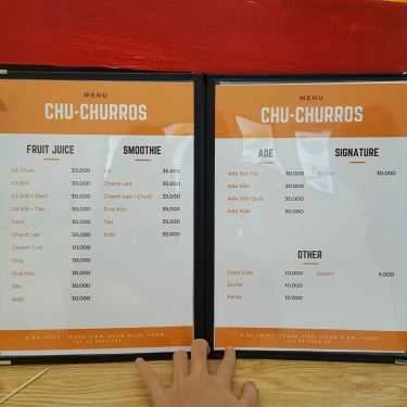 Thực đơn- Cafe Chu Churros - Foods & Drinks