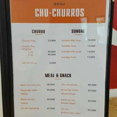Thực đơn- Cafe Chu Churros - Foods & Drinks