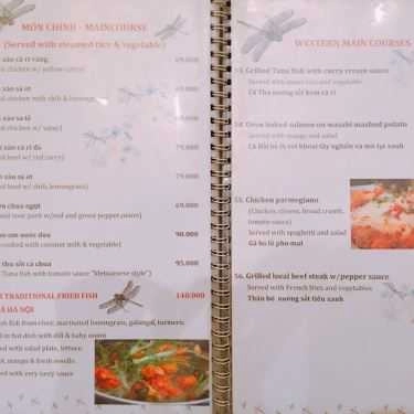 Thực đơn- Chuồn Chuồn Cafe