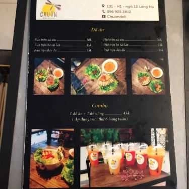 Thực đơn- Cafe Chuồn Deli - Food & Drink