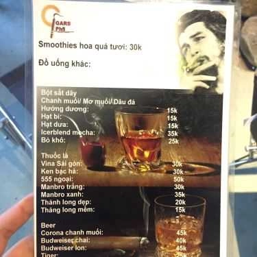 Thực đơn- Cigars Phố Cafe