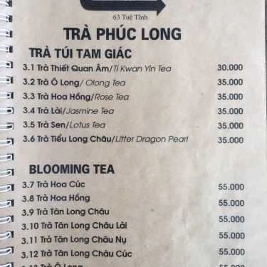 Thực đơn- Citi Coffee