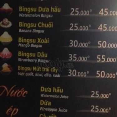 Thực đơn- Ăn vặt Cờ-Rếp - Lò Đúc