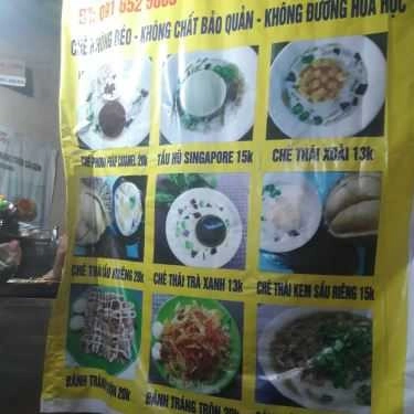 Thực đơn- Ăn vặt Chè Cô Thu & Bánh Tráng
