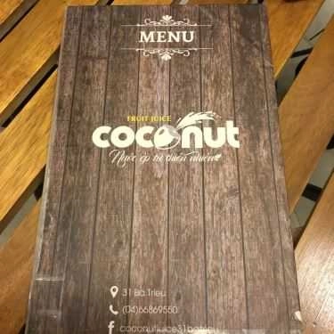 Thực đơn- Cafe Coconut Fruit Juice