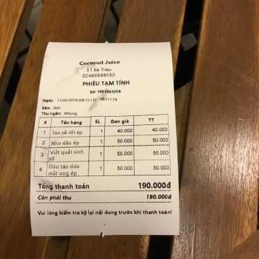 Tổng hợp- Cafe Coconut Fruit Juice