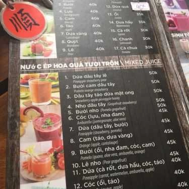 Thực đơn- Cafe Coconut Fruit Juice