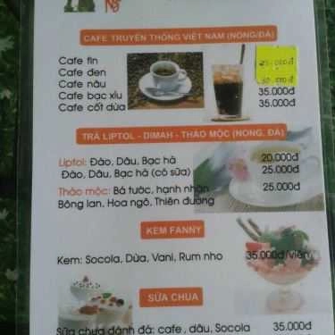Thực đơn- Phố Ngói - Coffee & Breakfast
