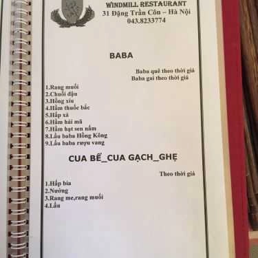 Tổng hợp- Nhà Hàng Cối Xay Gió - Ẩm Thực Á & Âu