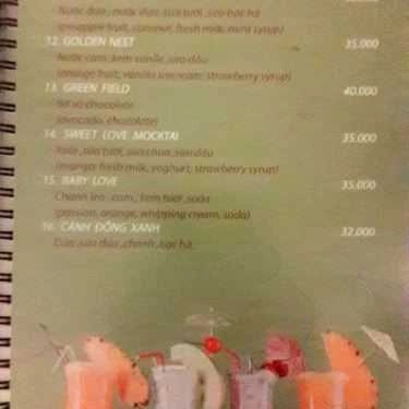 Thực đơn- Cốm Cafe