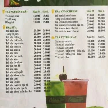 Thực đơn- Cafe Cooling Tea - Văn Quán