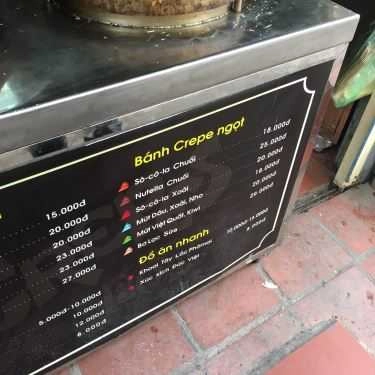 Thực đơn- Ăn vặt Crepes Box - Fastfood & Drinks