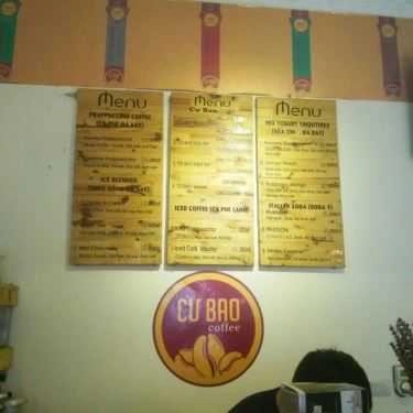 Thực đơn- Cư Bao Coffee - Lý Nam Đế